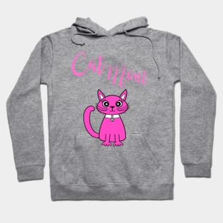 Pink Cat Mom Hoodie